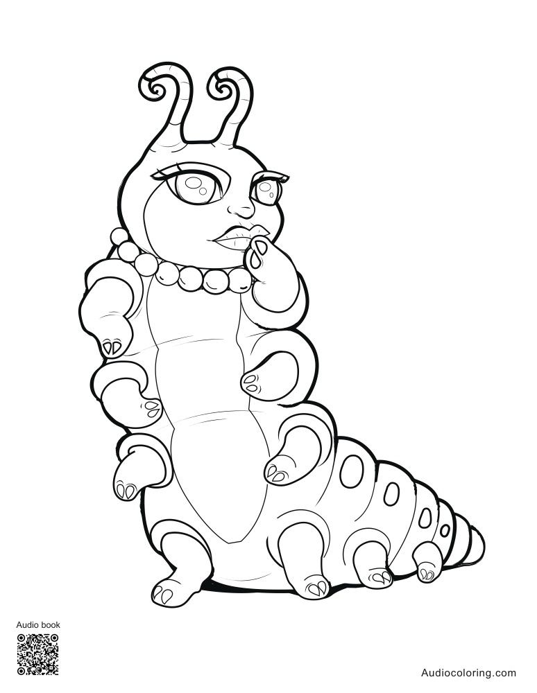 Coloring page: The caterpillar