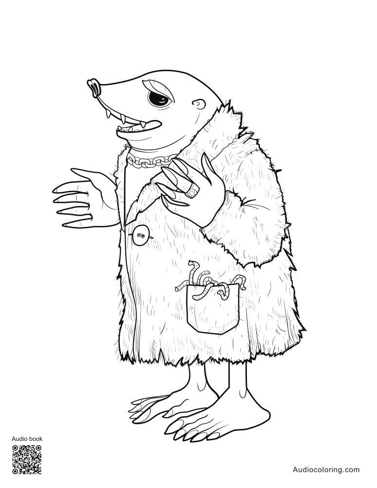 Coloring page: The mole